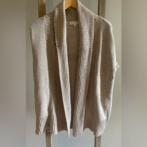 White + Warren cream knit cardigan